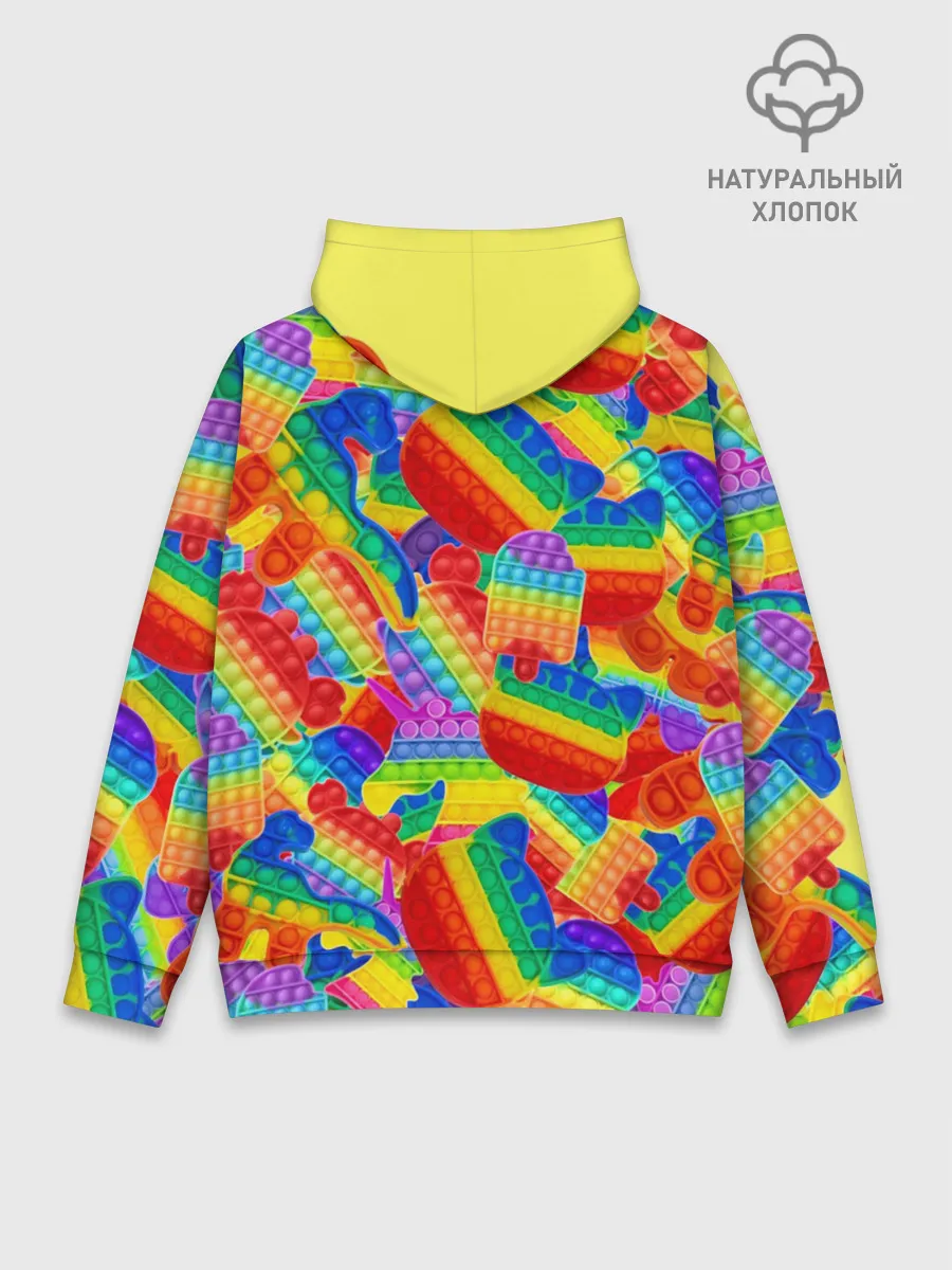 Худи мужской база хлопок / Разные Pop It масляная краска