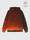Худи мужской база хлопок / Кровавый закат