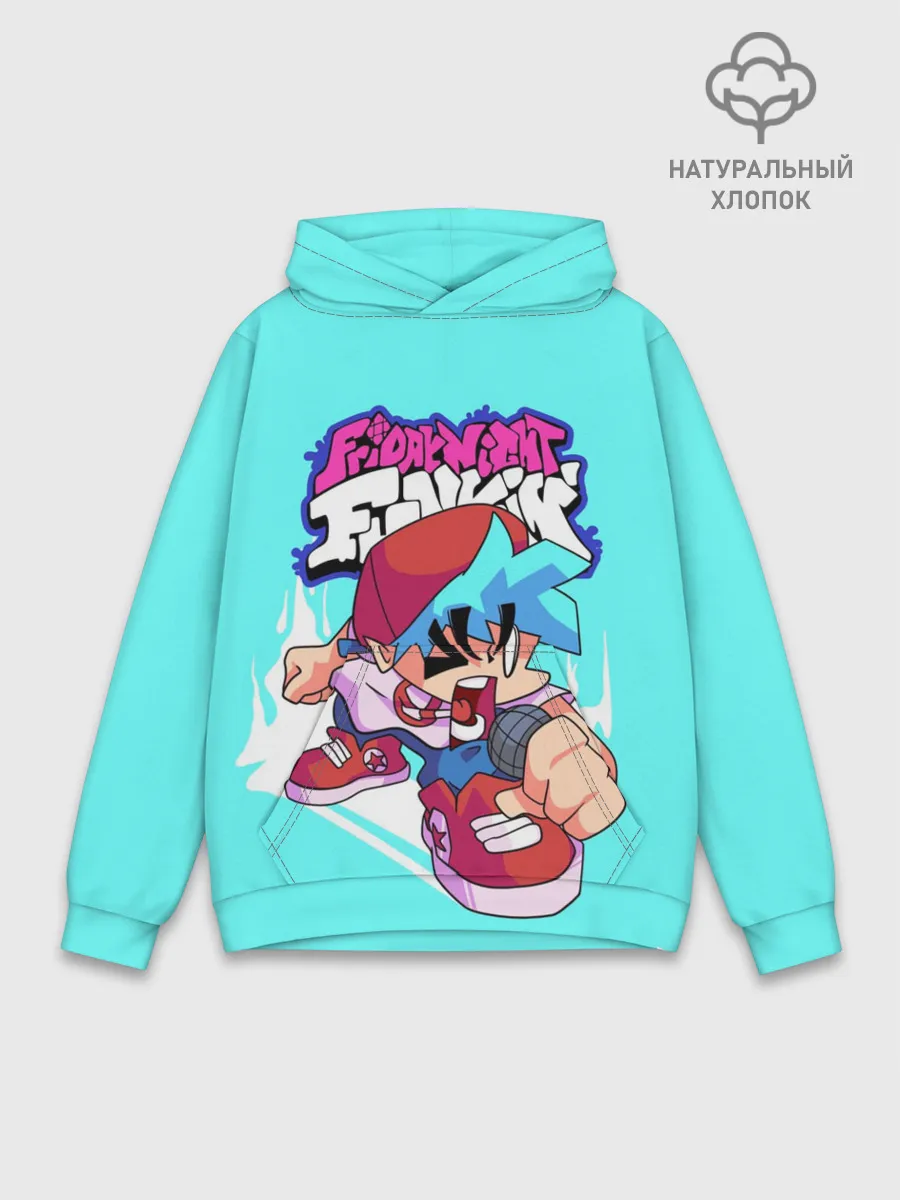 Худи мужской база хлопок / FNF Boyfriend