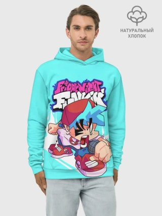 Худи мужской база хлопок / FNF Boyfriend