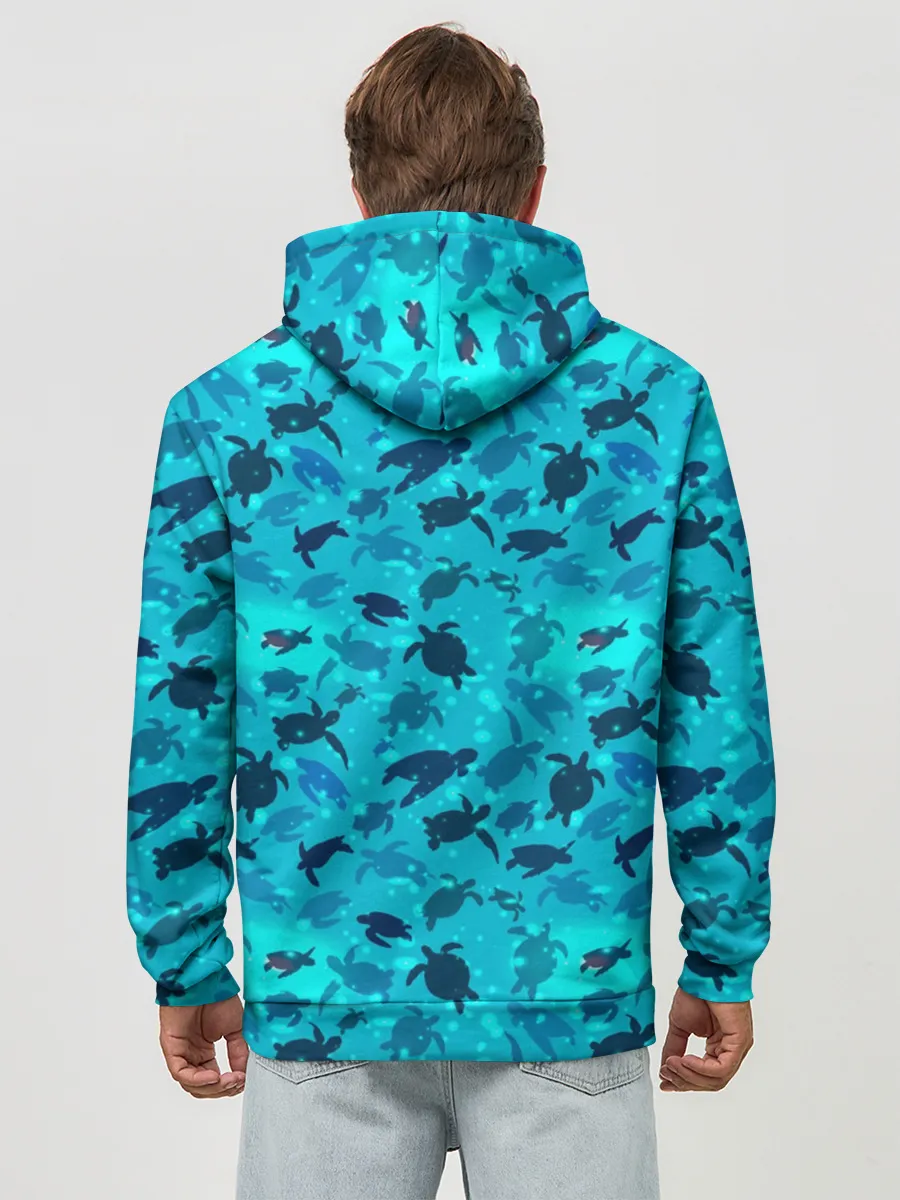 Худи мужской база хлопок / Черепашки