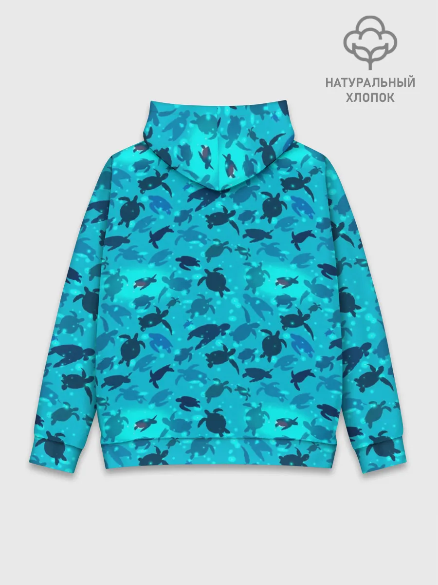 Худи мужской база хлопок / Черепашки