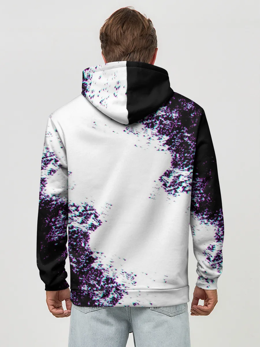 Худи мужской база хлопок / THE WITCHER GLITCH / ГЛИТЧ