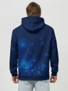 Худи мужской база хлопок / Медуза на синем