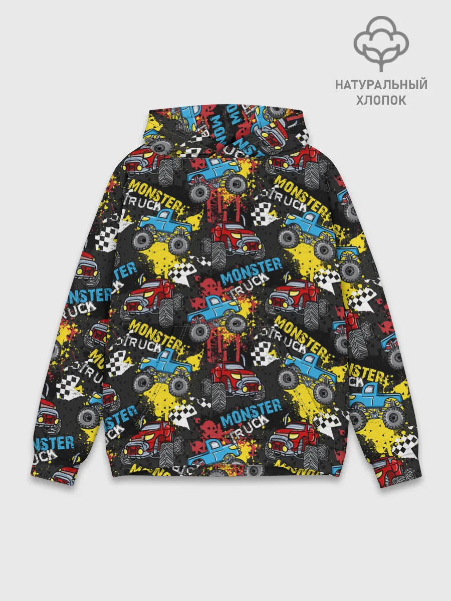 Худи мужской база хлопок / MONSTER TRUCK