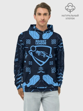 Худи мужской база хлопок / Rocket League / Рокет Лига