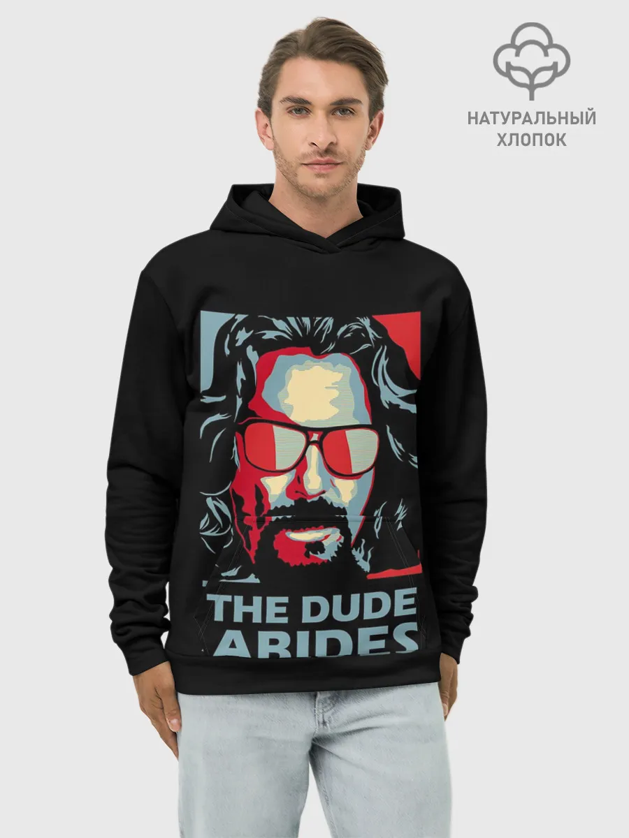 Худи мужской база хлопок / The Dude Abides