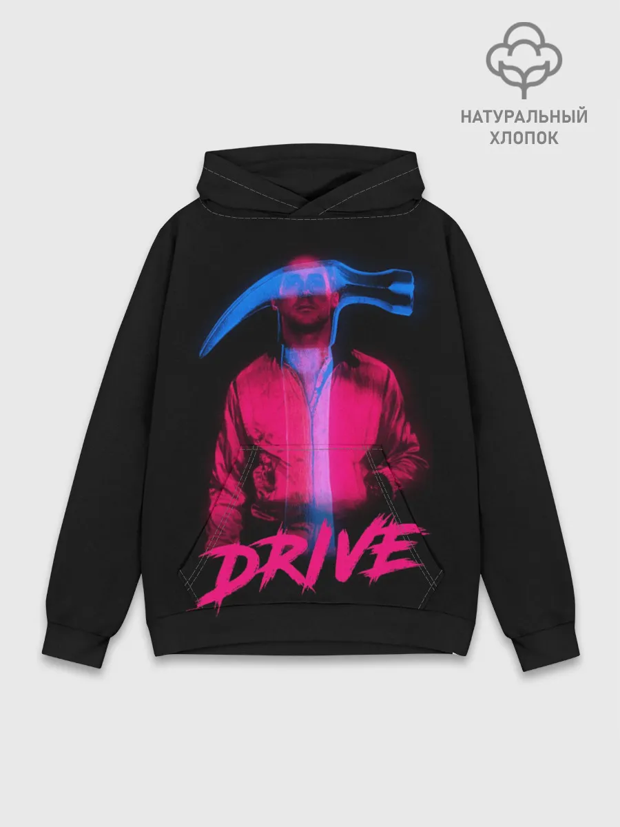 Худи мужской база хлопок / DRIVE