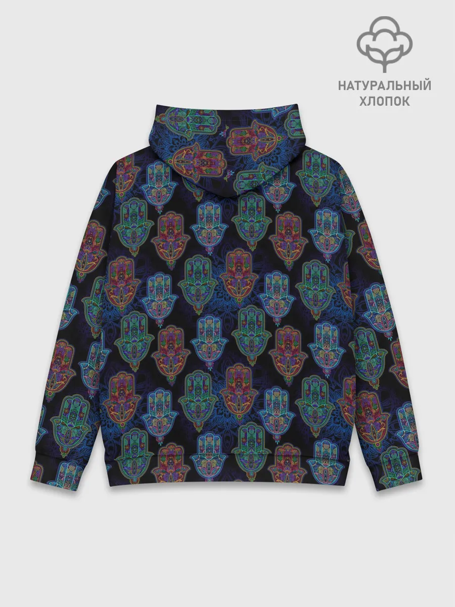 Худи мужской база хлопок / Рука Бога