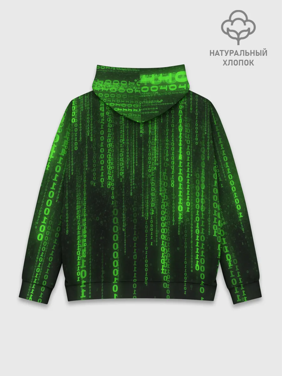 Худи мужской база хлопок / Двоичный код