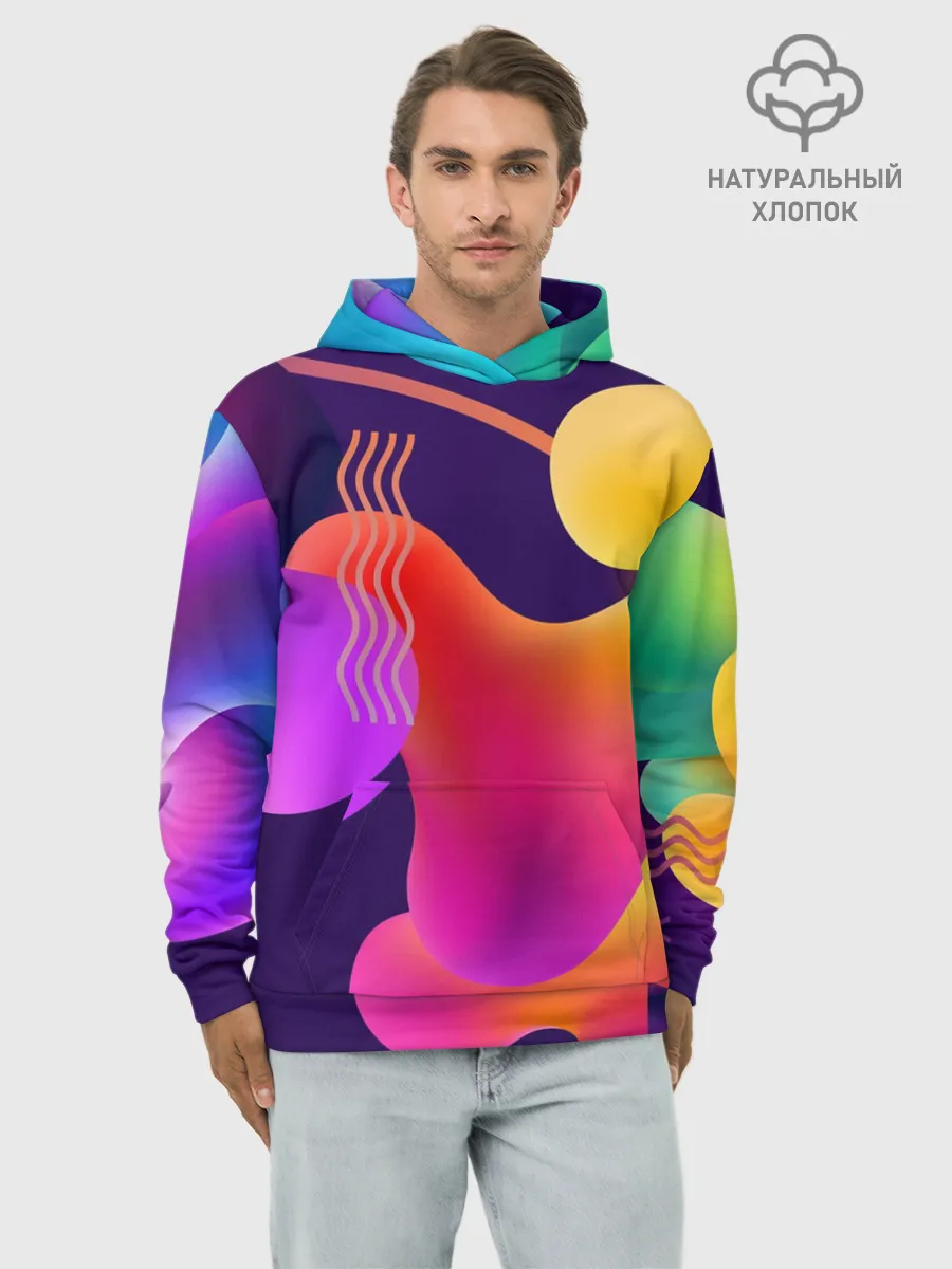 Худи мужской база хлопок / Rainbow T-Shirt