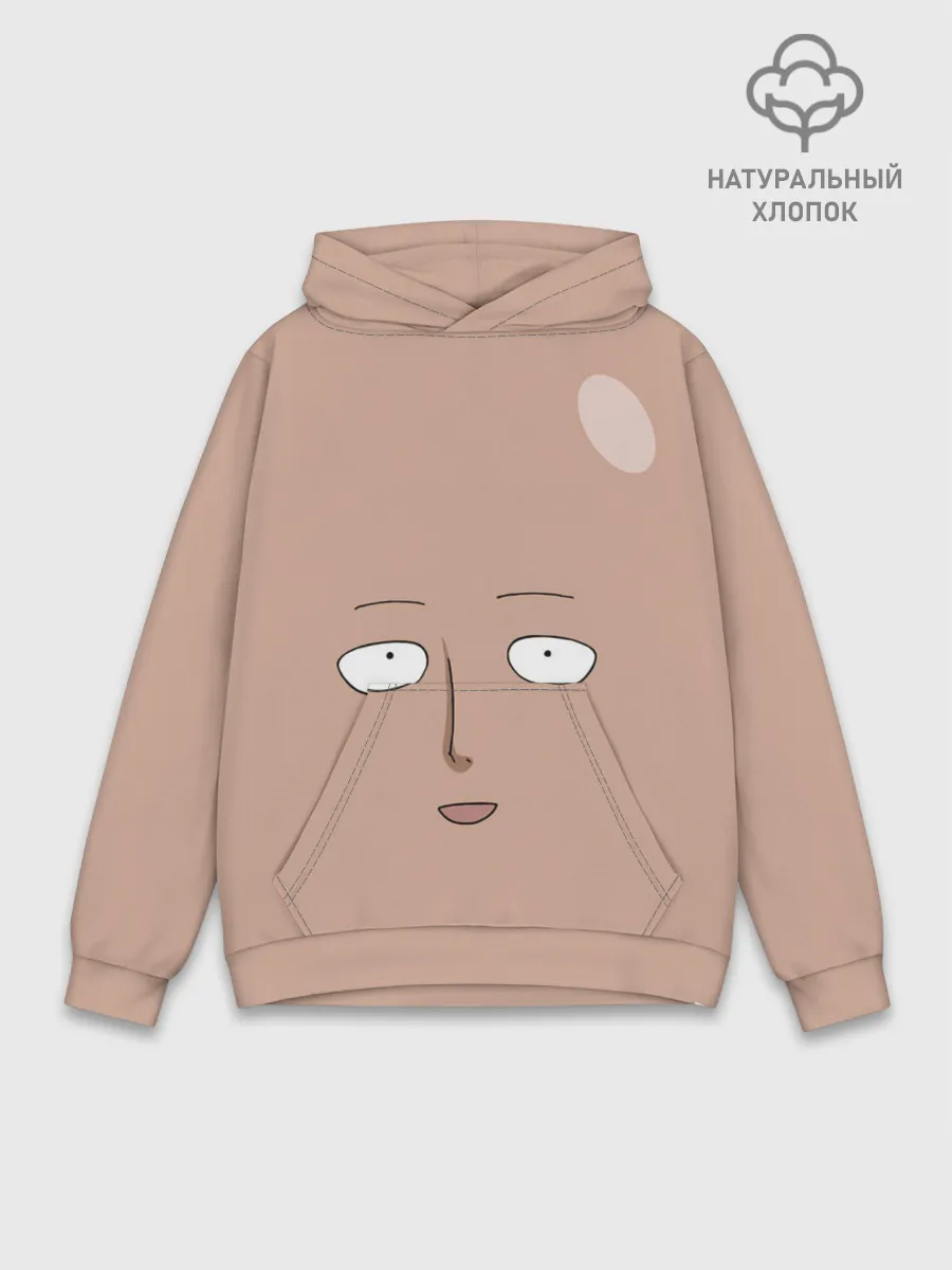 Худи мужской база хлопок / Сайтама One-Punch Man