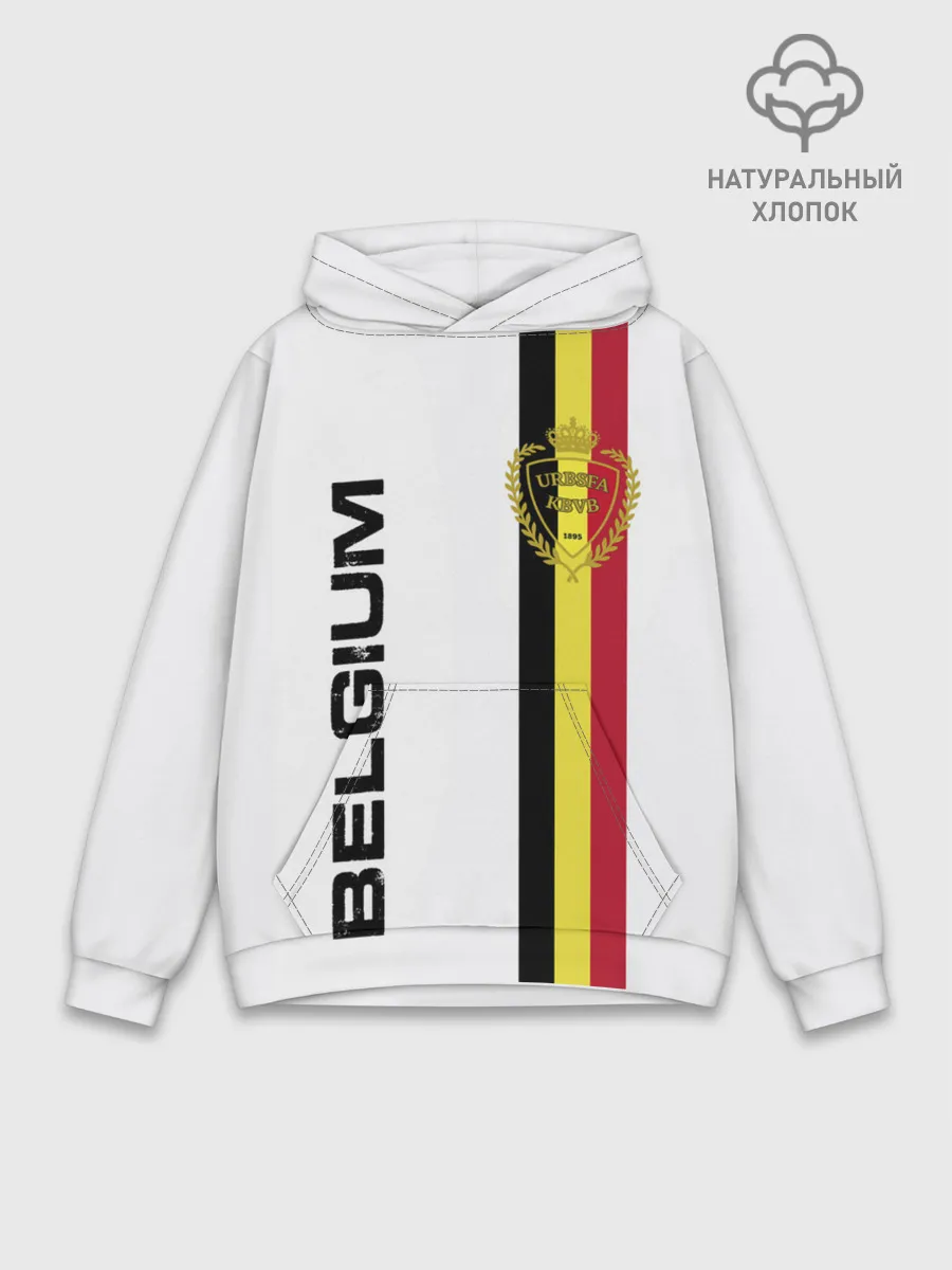 Худи мужской база хлопок / СБОРНАЯ БЕЛЬГИИ