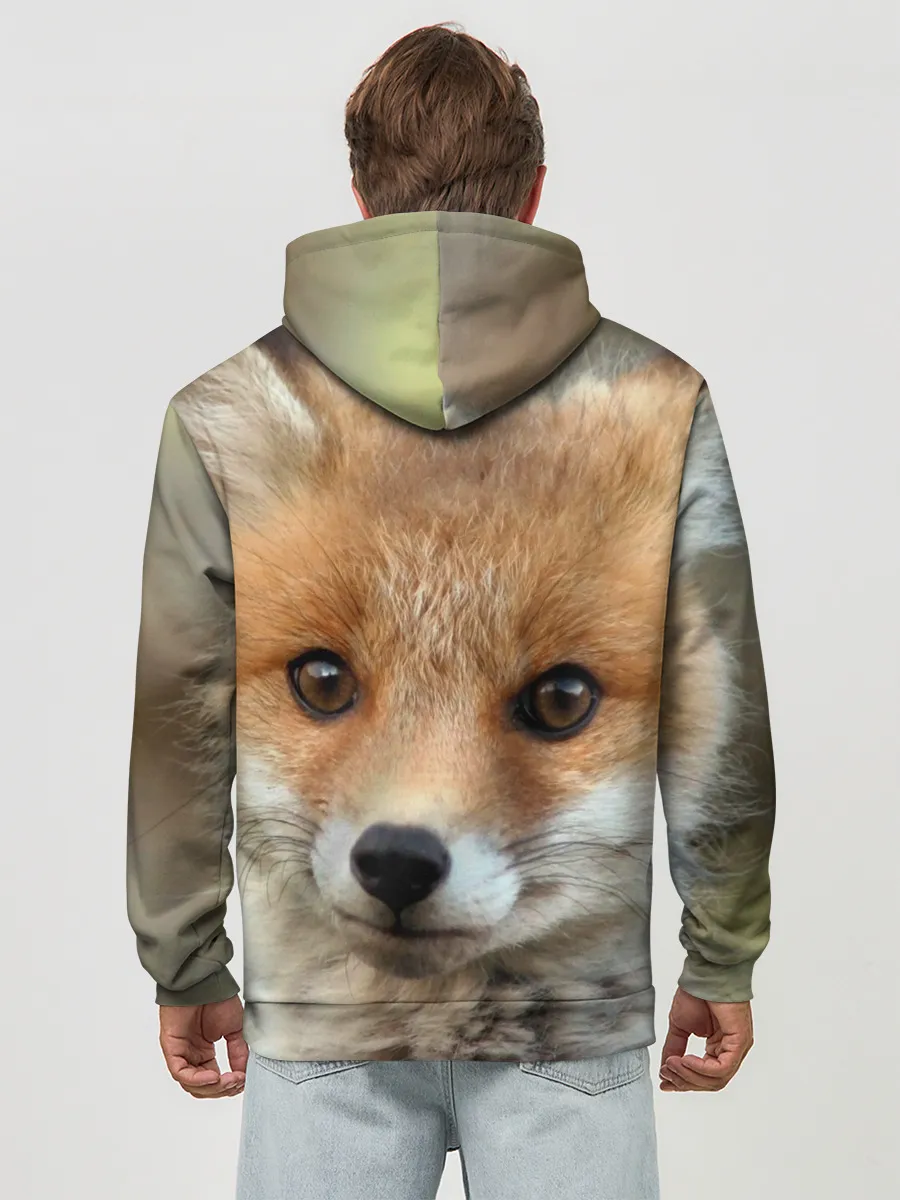 Худи мужской база хлопок / Миленький лисенок