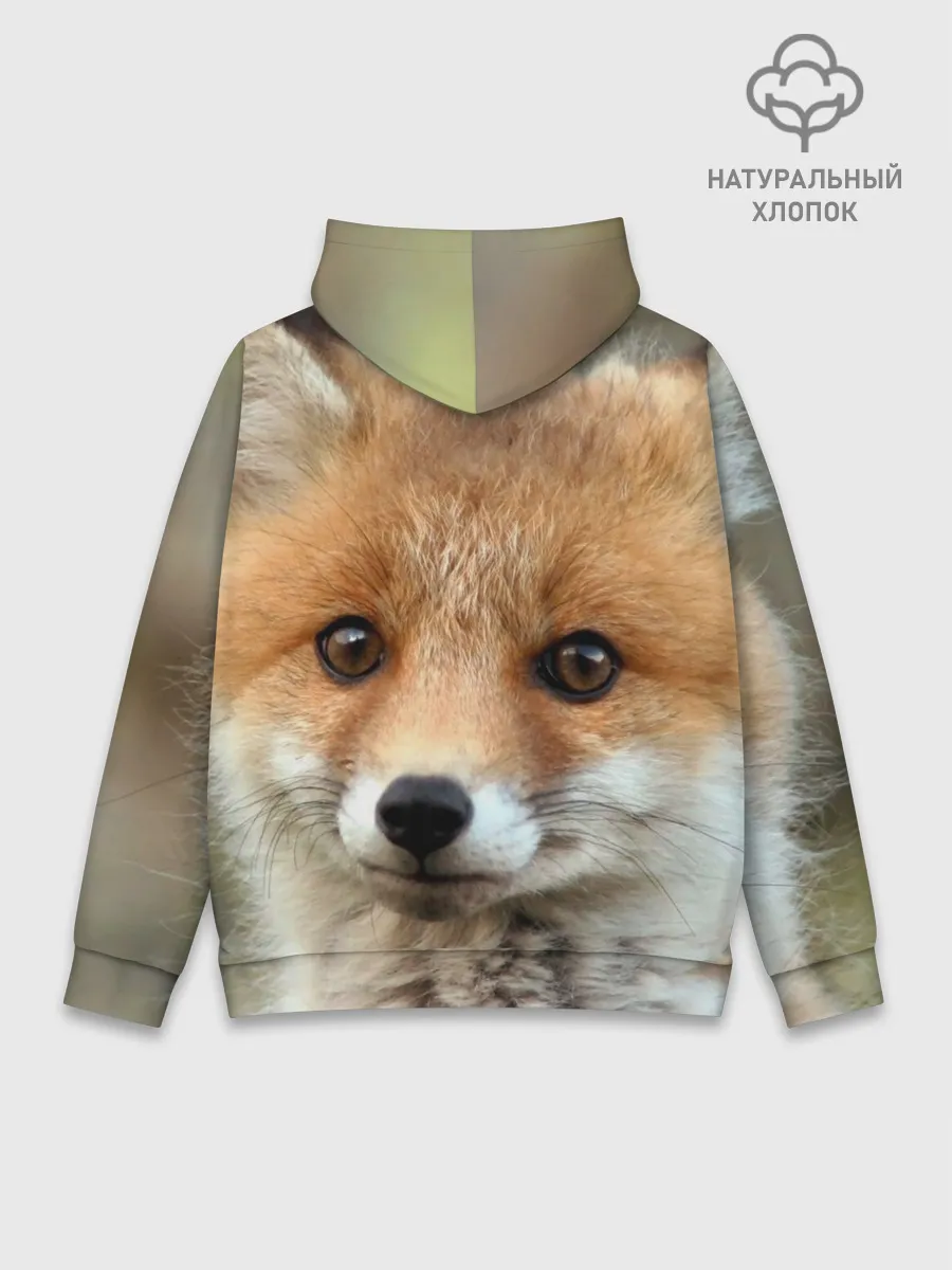Худи мужской база хлопок / Миленький лисенок