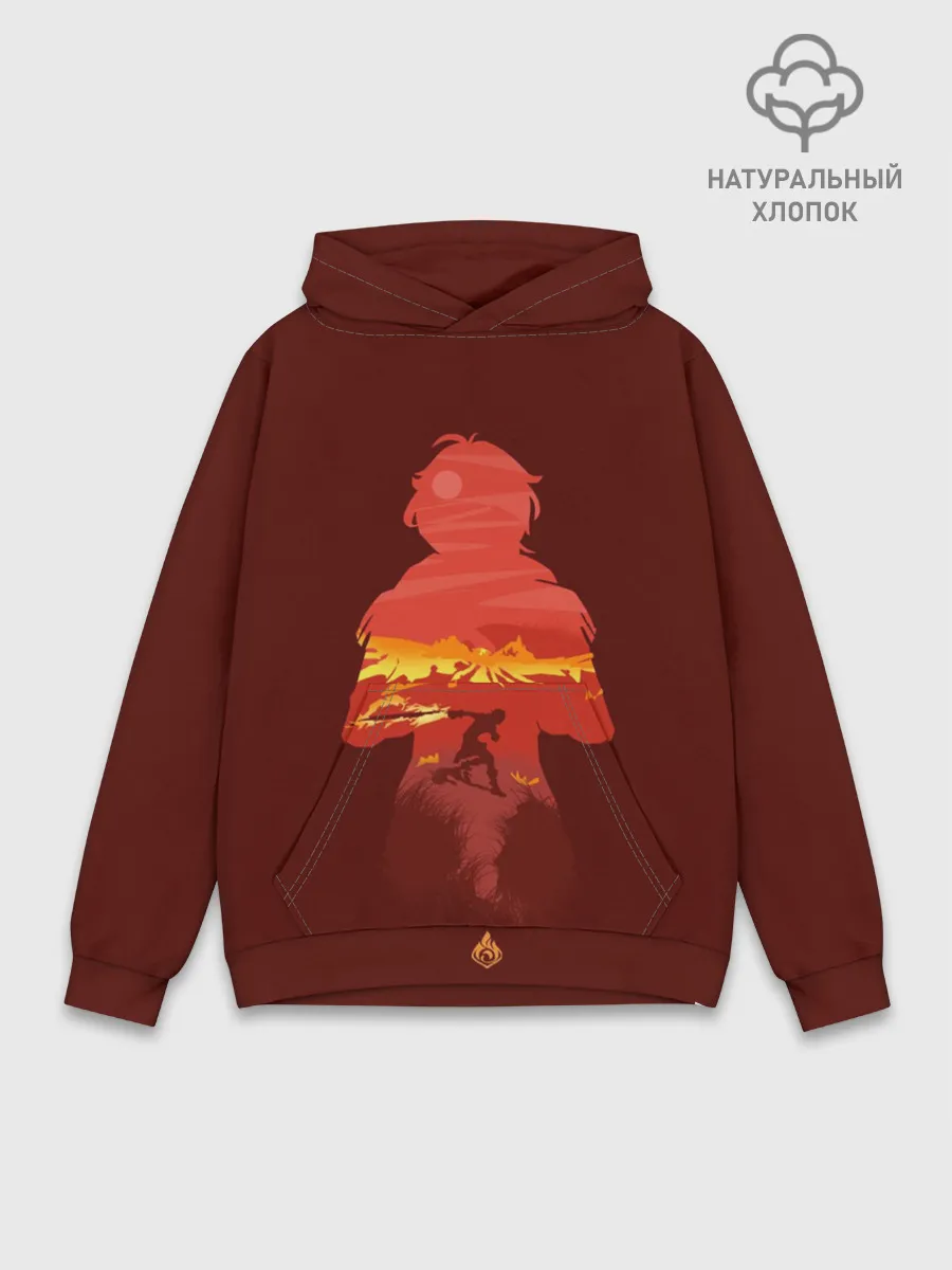 Худи мужской база хлопок / Genshin Impact. Diluc