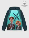 Худи мужской база хлопок / Fox Mulder and Dana Scully