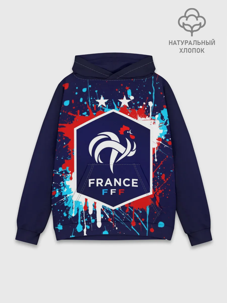 Худи мужской база хлопок / Сборная Франции