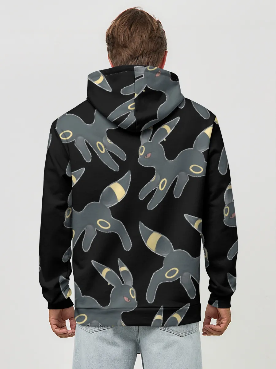 Худи мужской база хлопок / покемон Амбреон