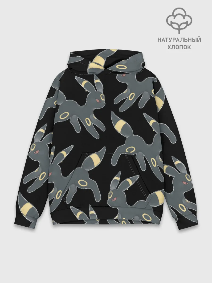 Худи мужской база хлопок / покемон Амбреон