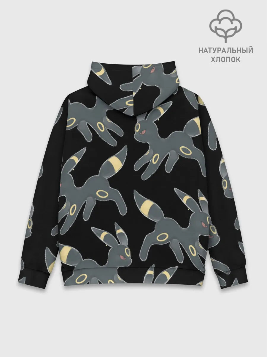 Худи мужской база хлопок / покемон Амбреон