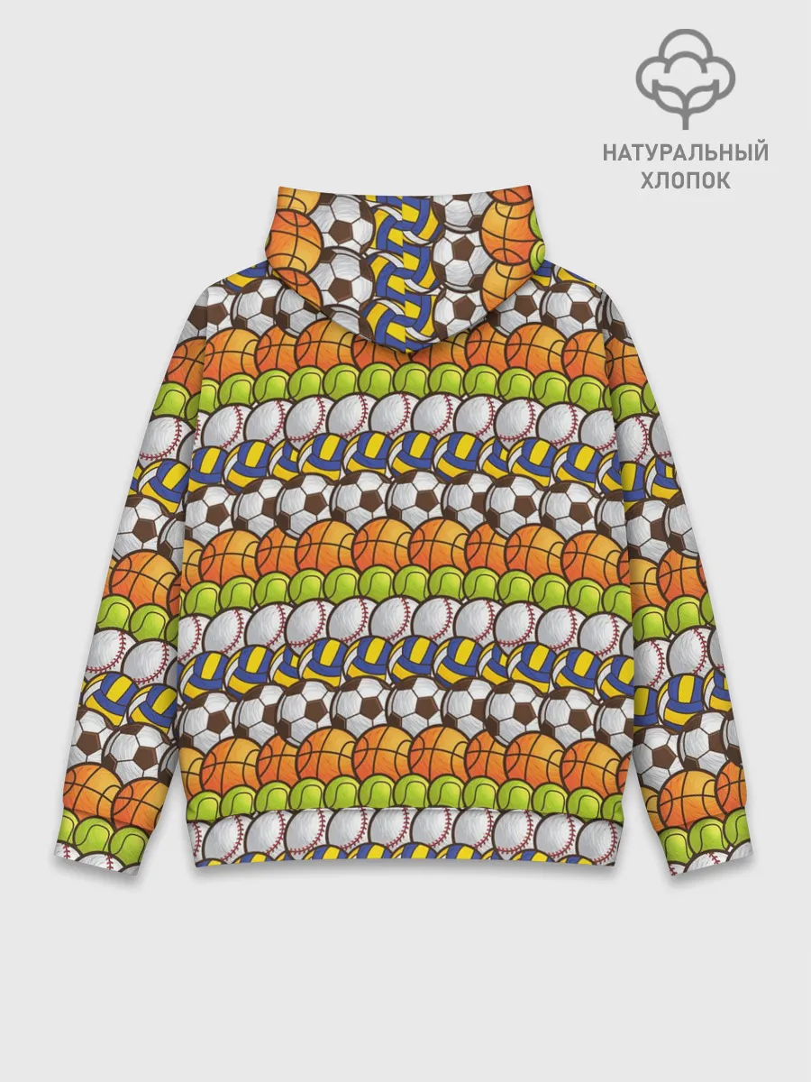Худи мужской база хлопок / Спорт с мячом