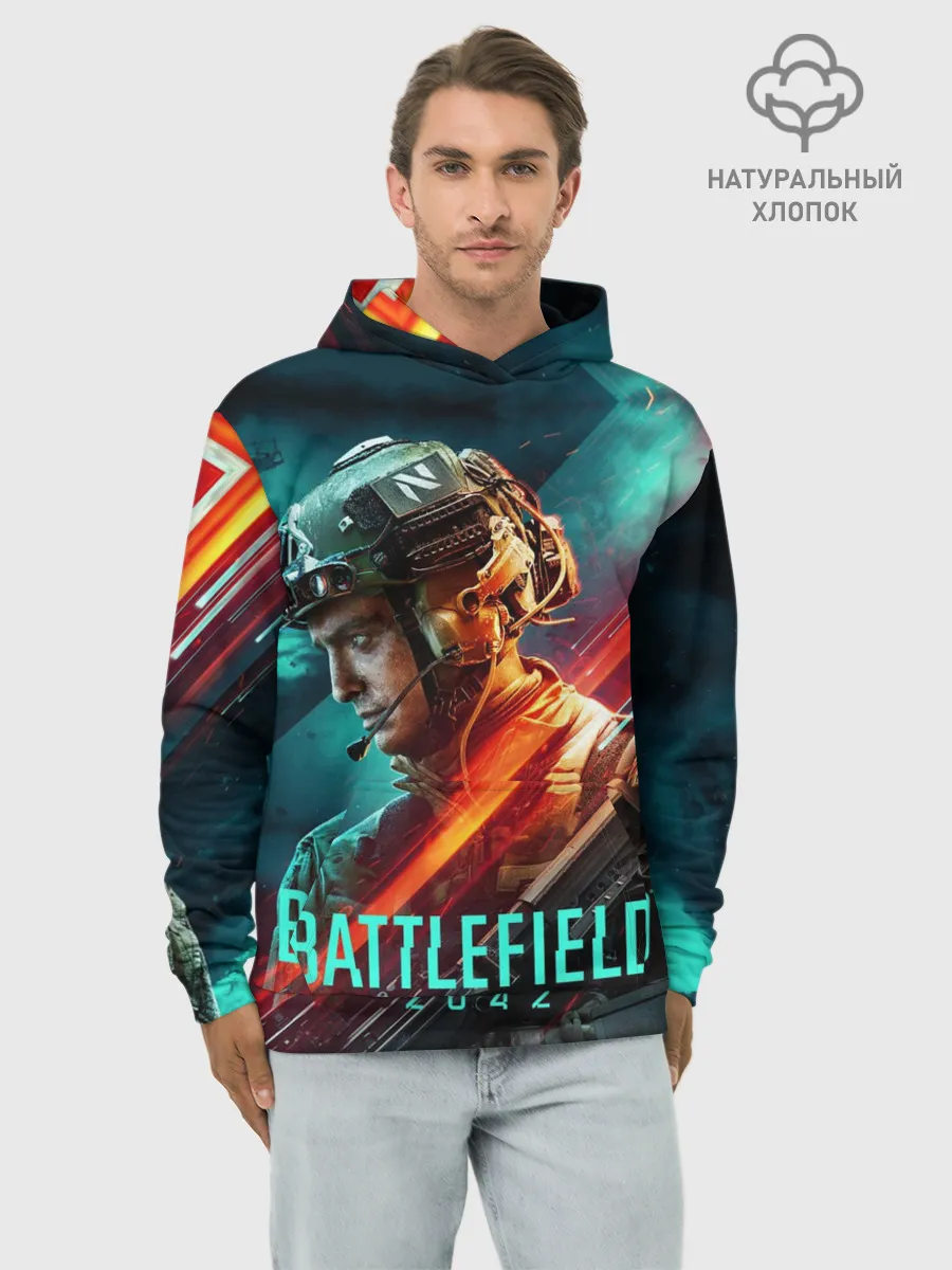 Худи мужской база хлопок / Battlefield 2042 Soldier