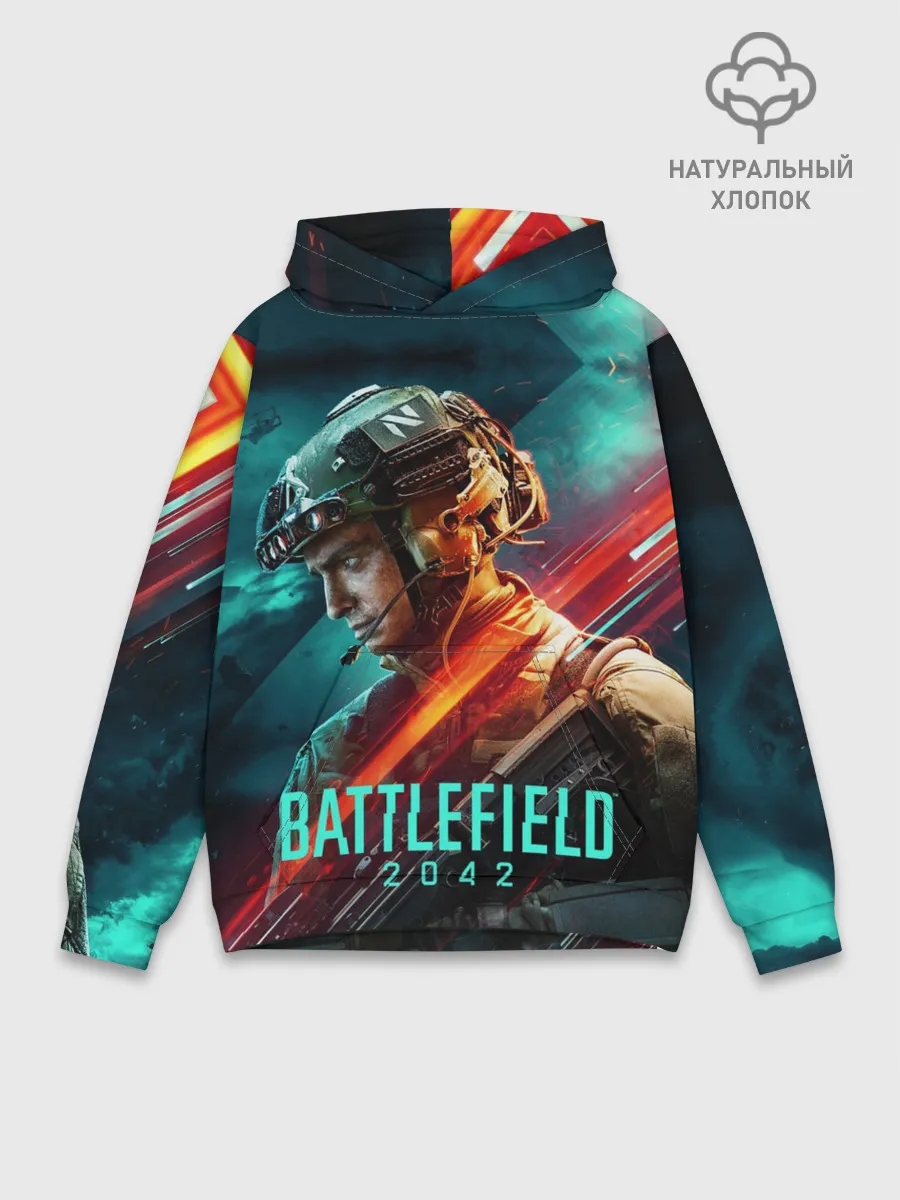 Худи мужской база хлопок / Battlefield 2042 Soldier