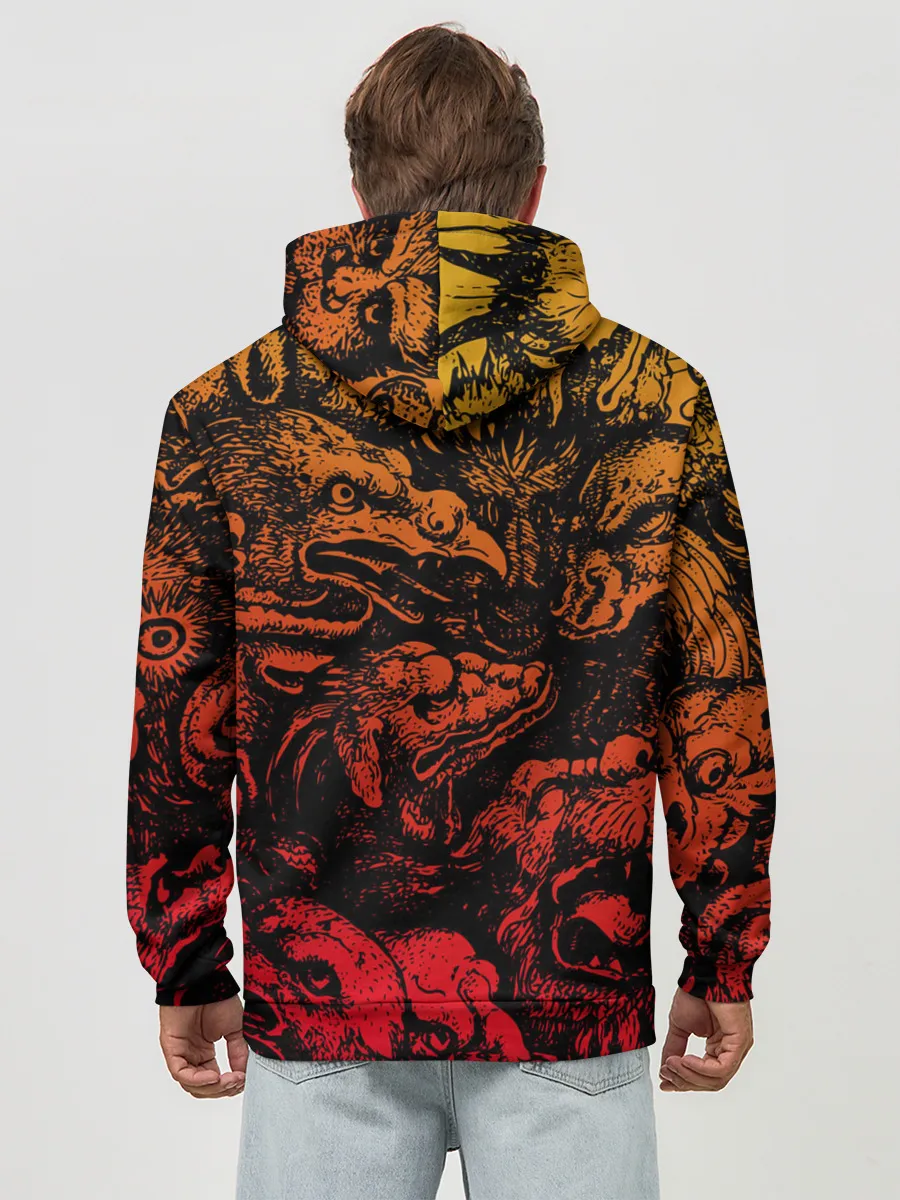 Худи мужской база хлопок / Grotesque animals