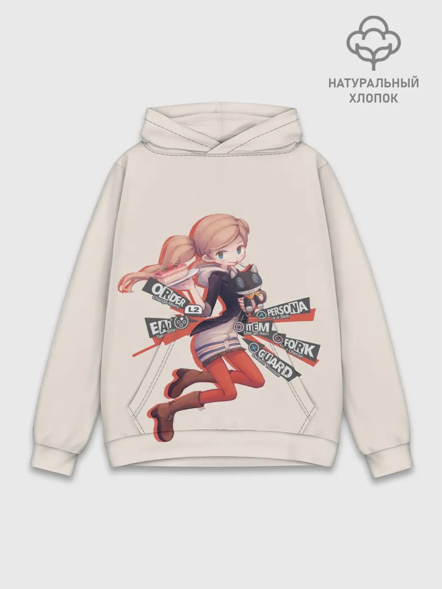 Худи мужской база хлопок / Няшная Такамаки