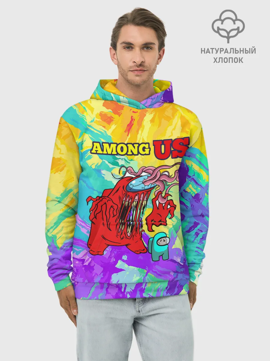 Худи мужской база хлопок / Among Us
