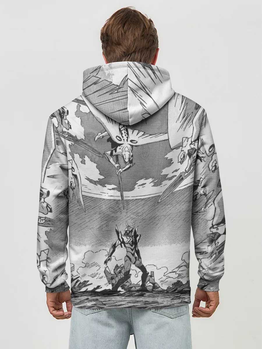 Худи мужской база хлопок / Eves battle with the angel