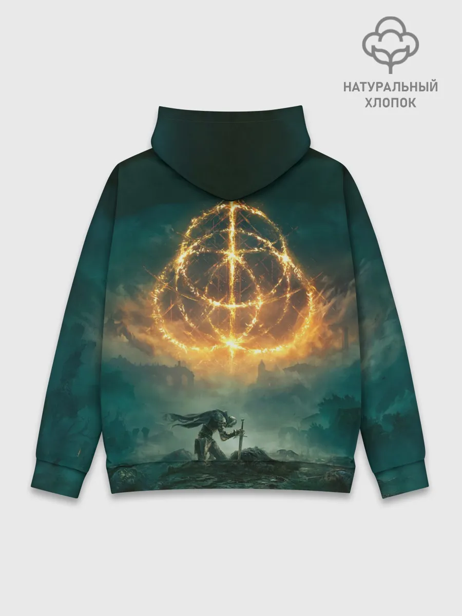 Худи мужской база хлопок / Elden Ring key art