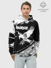 Худи мужской база хлопок / Haikyuu!! Ворон иероглиф