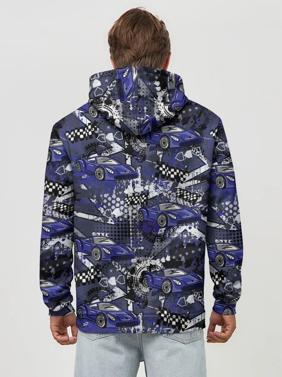 Худи мужской база хлопок / Гоночная машина