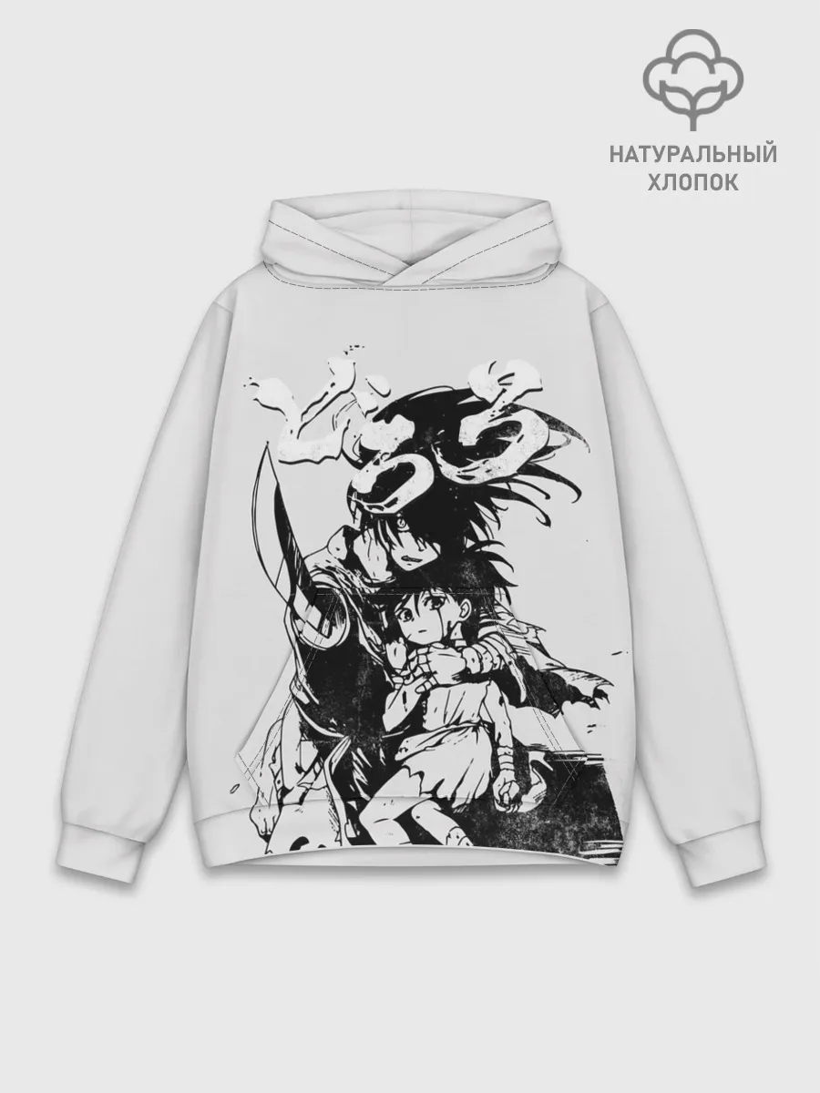 Худи мужской база хлопок / Хяккимару и Дороро