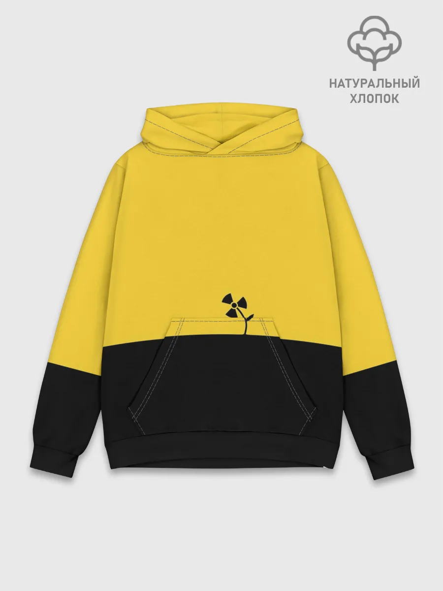 Худи мужской база хлопок / Радиоактивный цветок