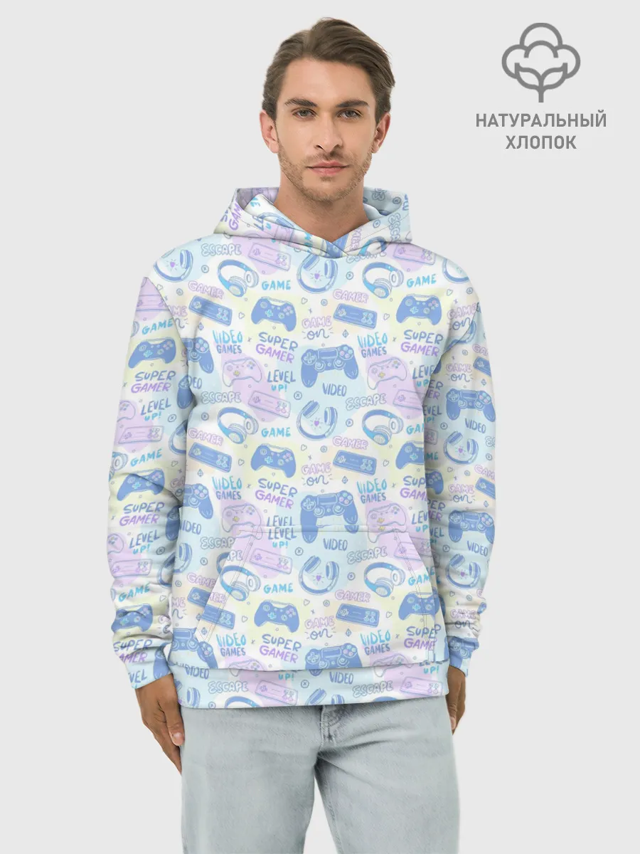 Худи мужской база хлопок / Игры