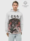 Худи мужской база хлопок / Дороро и Хяккимару