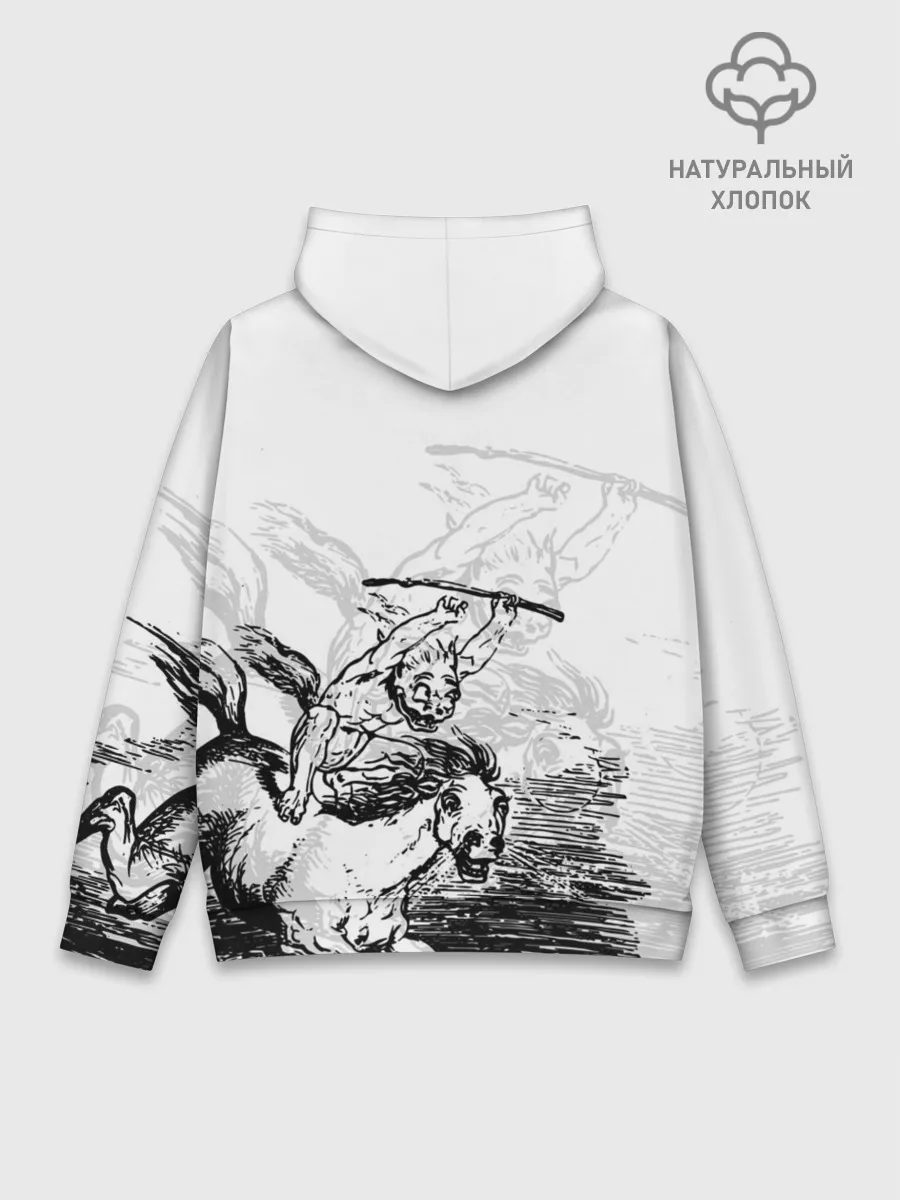 Худи мужской база хлопок / A demon on a horse
