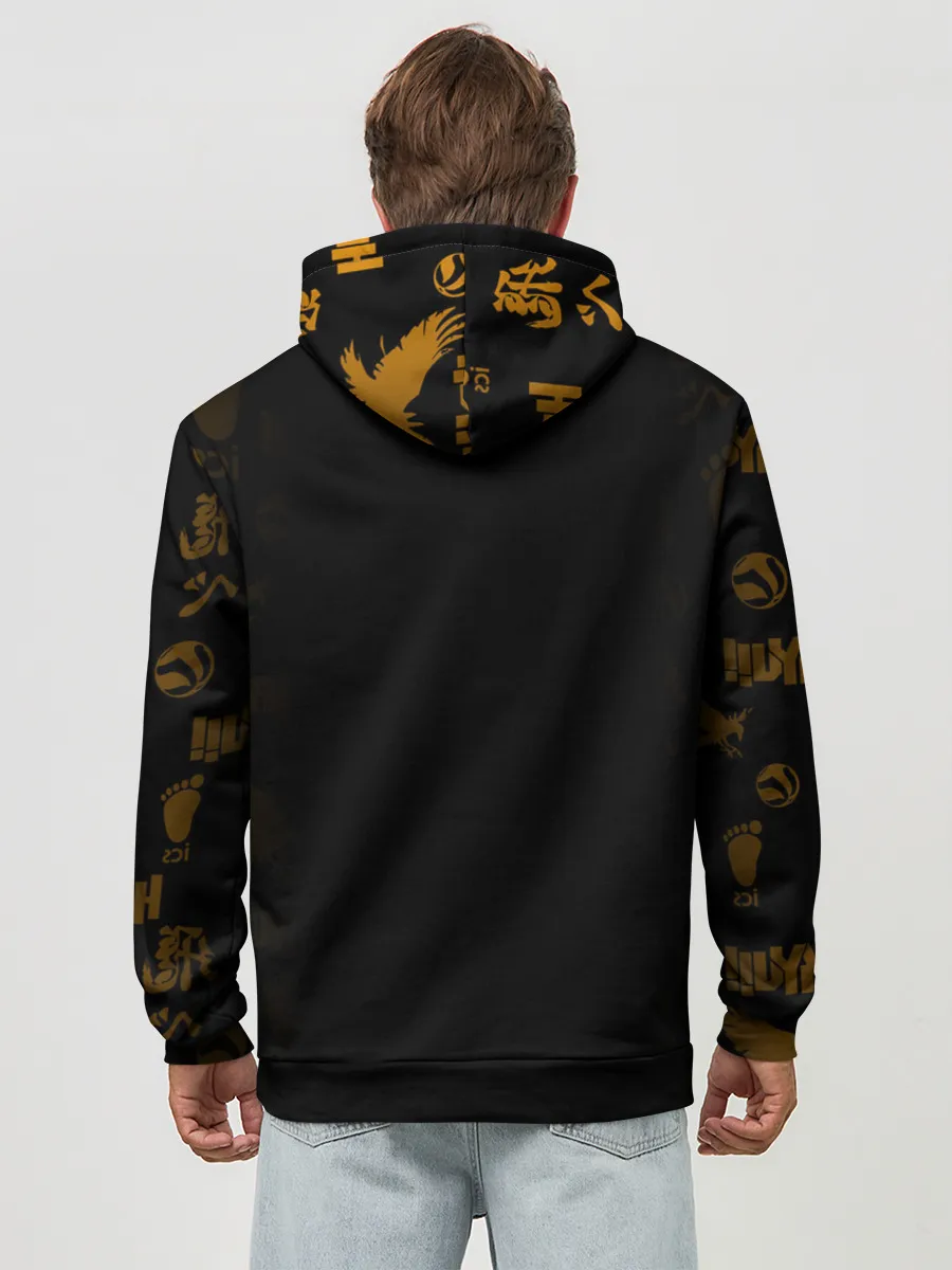 Худи мужской база хлопок / Тобио Кагеяма и Шоё Хината | Haikyu!!