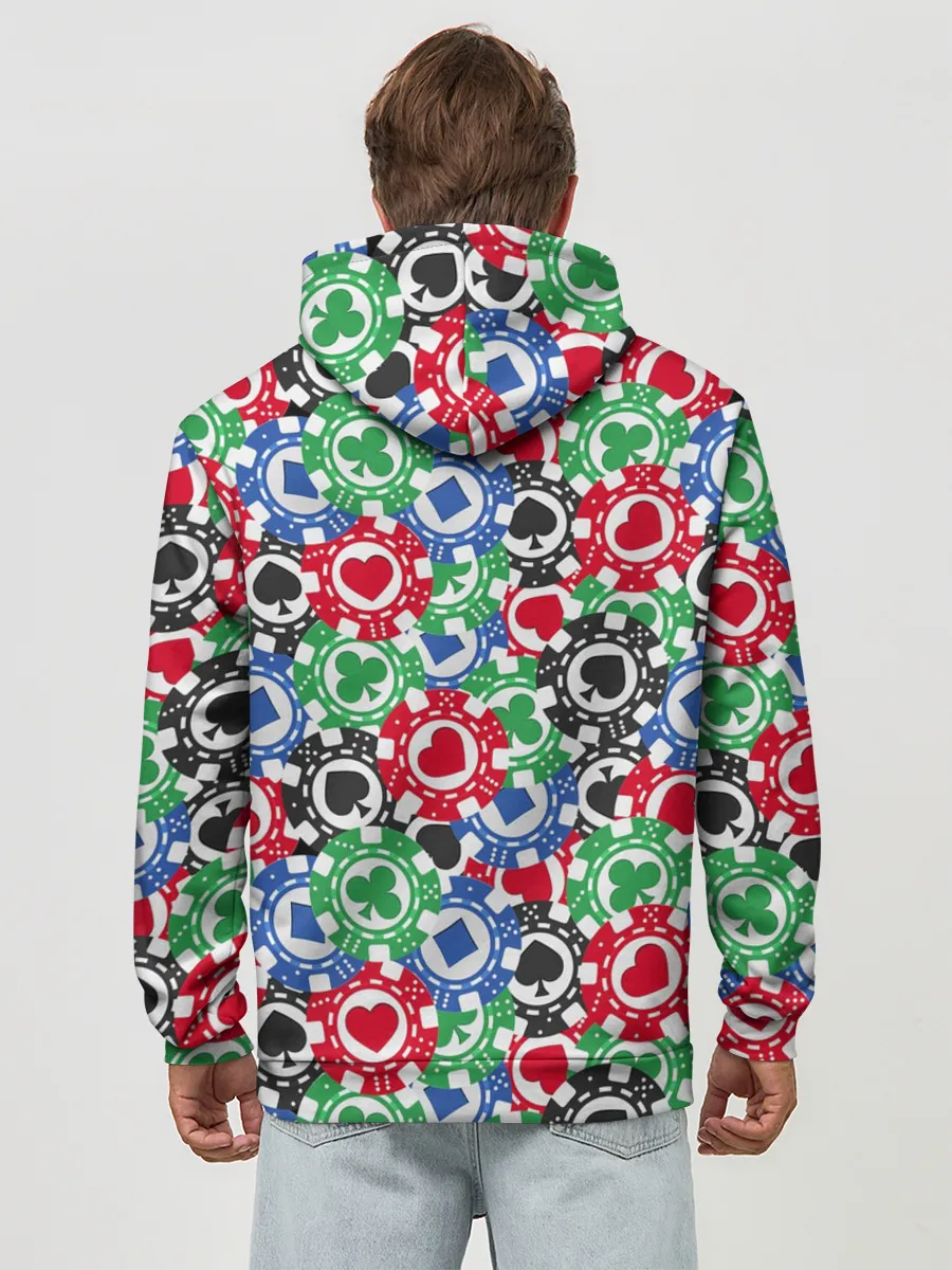 Худи мужской база хлопок / Покер