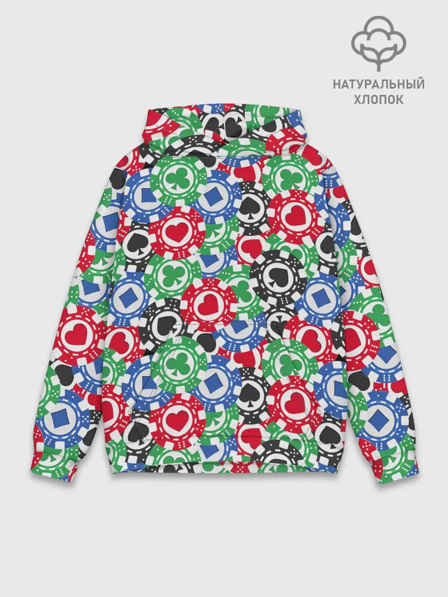 Худи мужской база хлопок / Покер