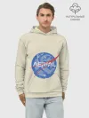 Худи мужской база хлопок / Nasa x Rocket league