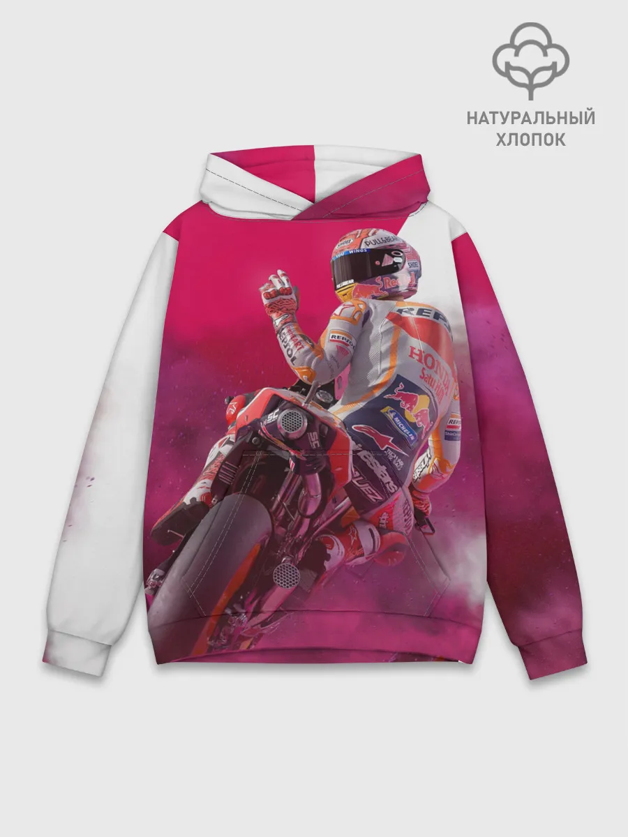Худи мужской база хлопок / Парень На Мотоцикле