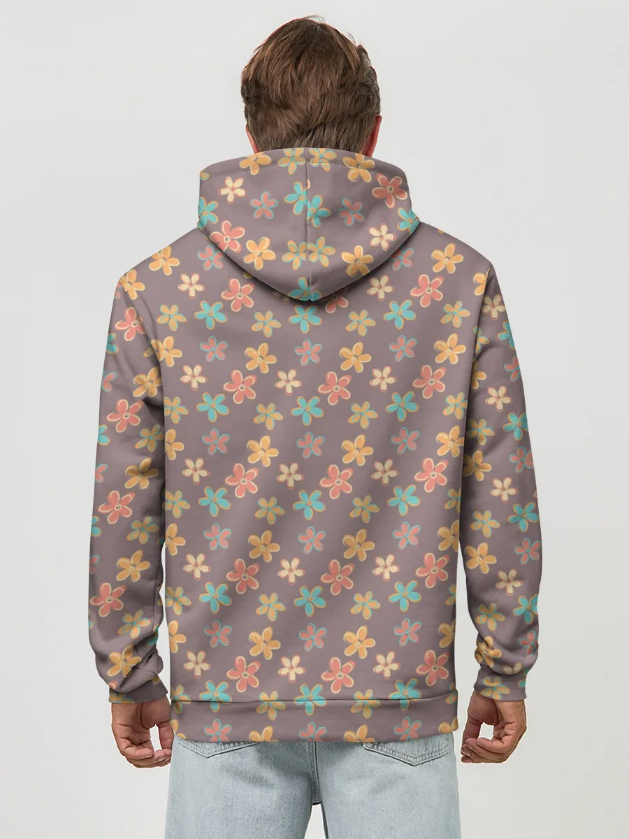 Худи мужской база хлопок / Цветы | Разные