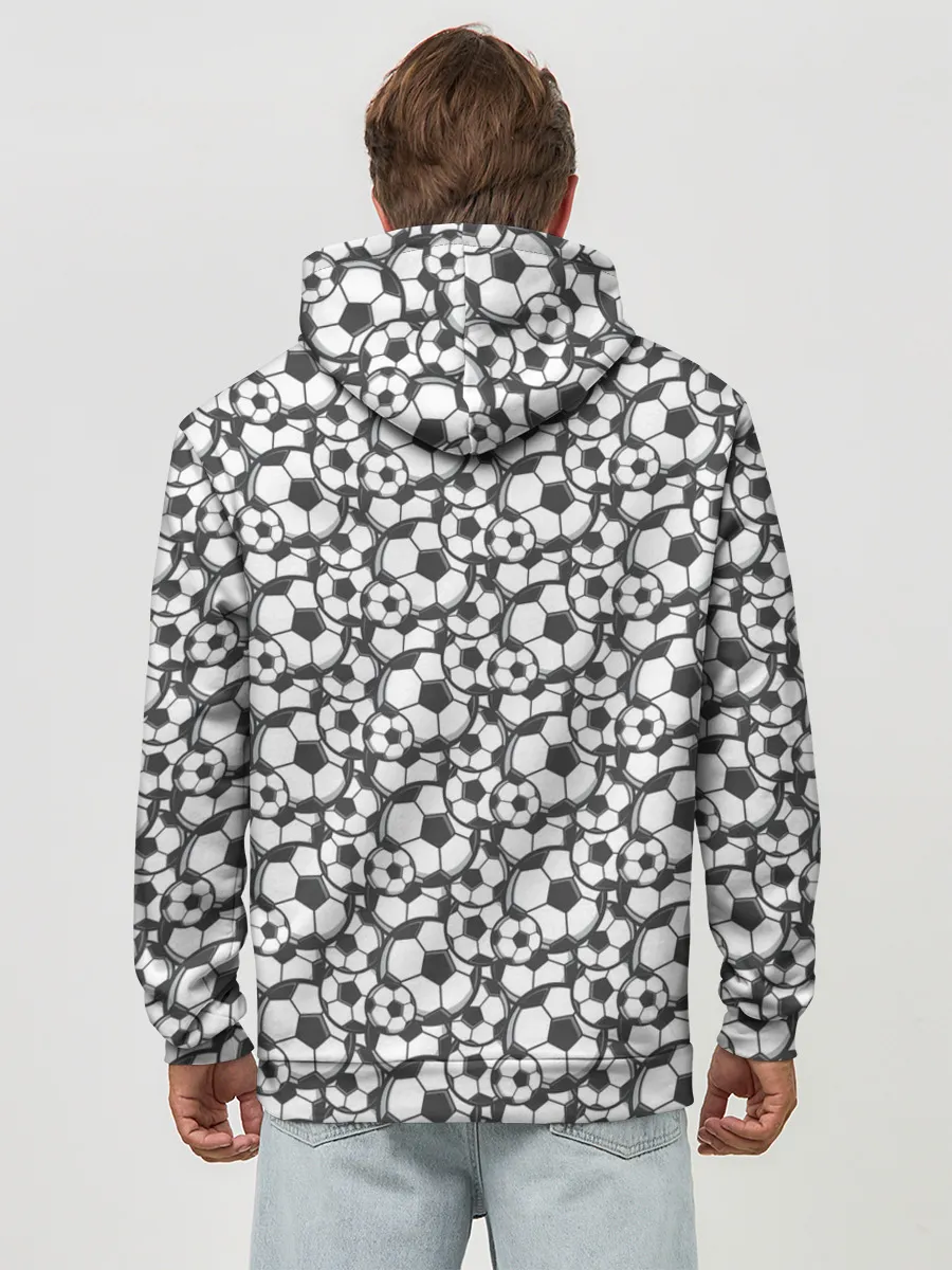 Худи мужской база хлопок / Футбольные Мячи