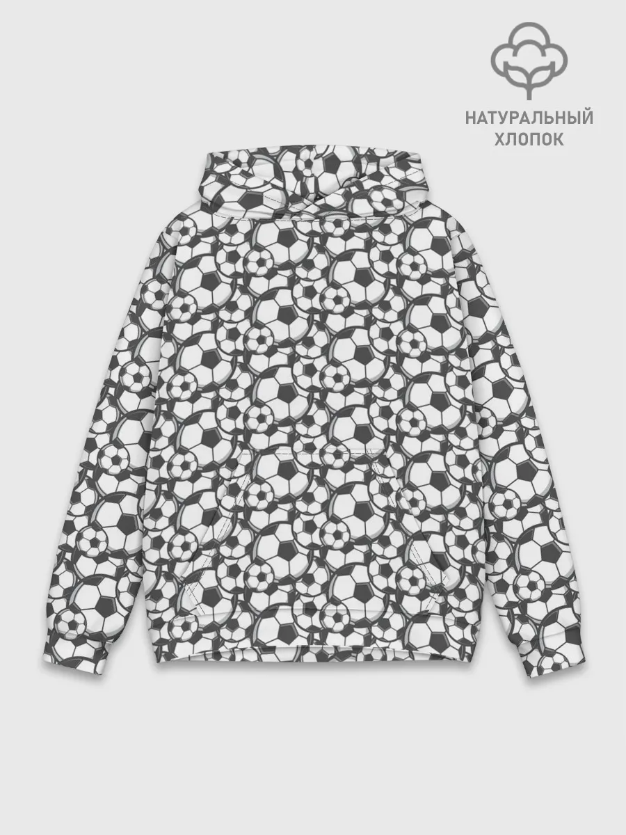 Худи мужской база хлопок / Футбольные Мячи
