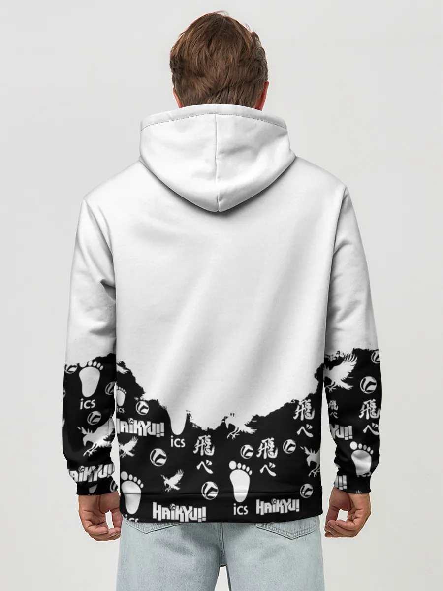 Худи мужской база хлопок / Волейбольный клуб Haikyu!!