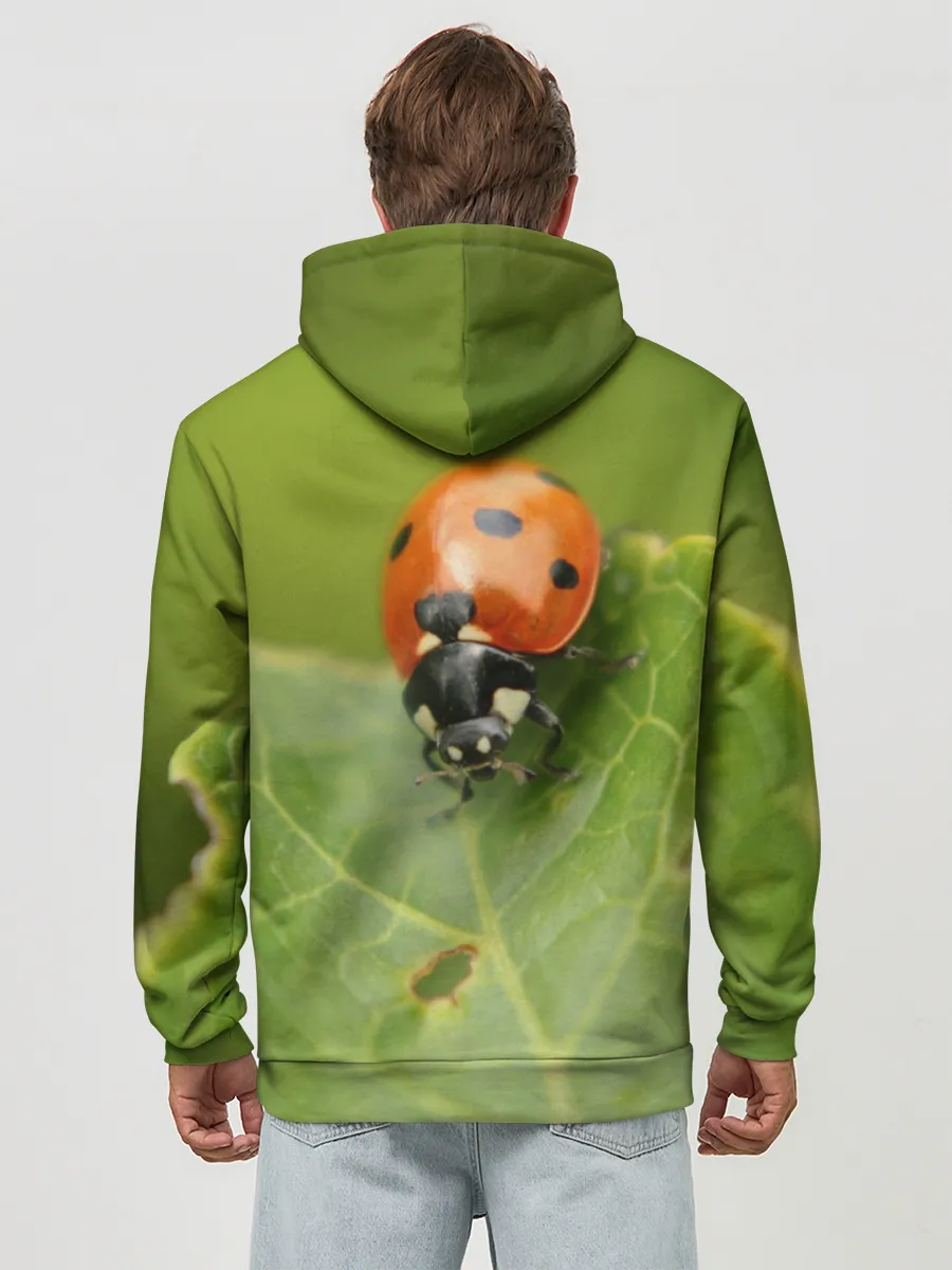 Худи мужской база хлопок / Божья коровка
